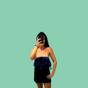 boho solemio strapless top